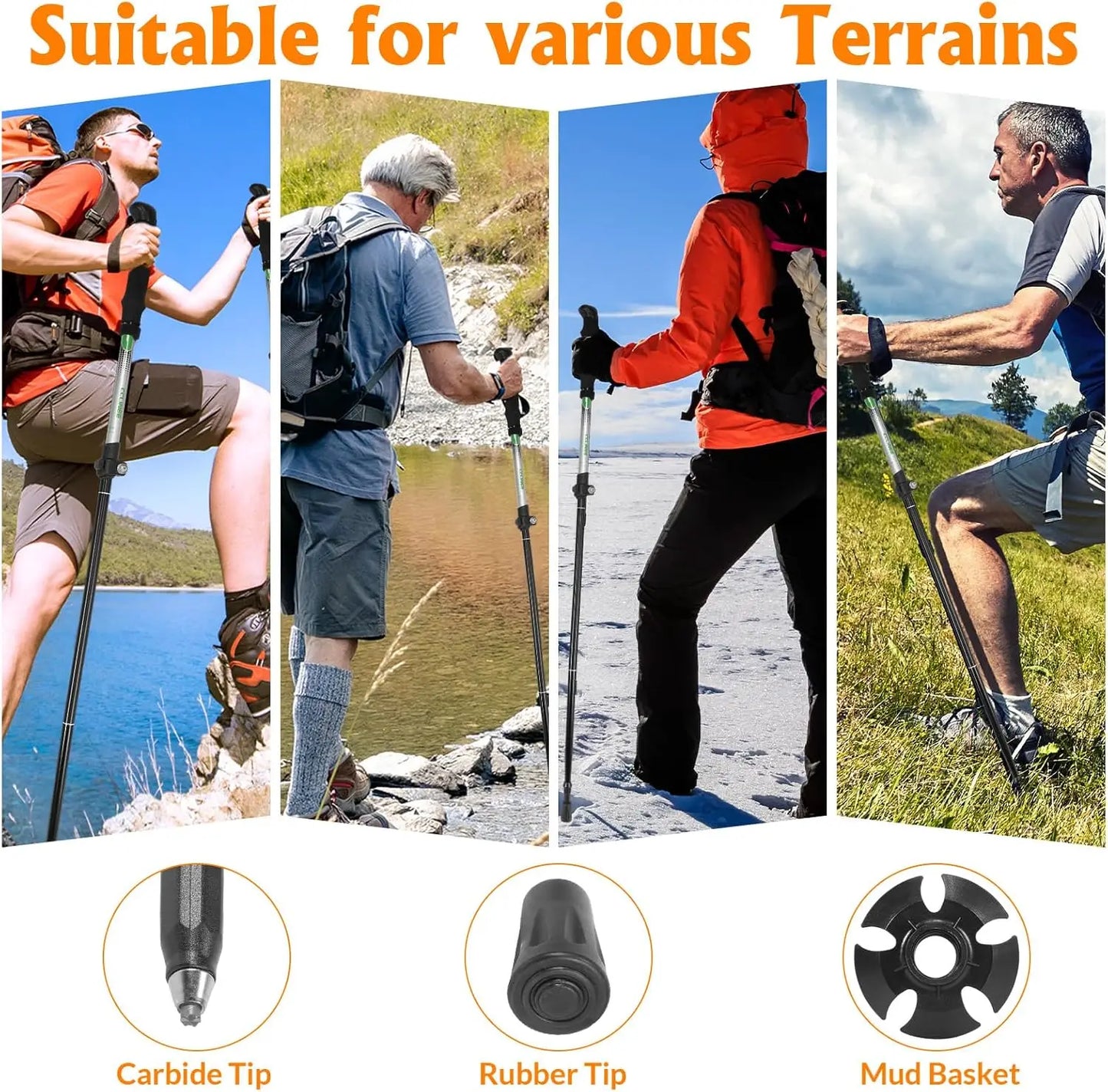 Hiking Pole with Carrying Case