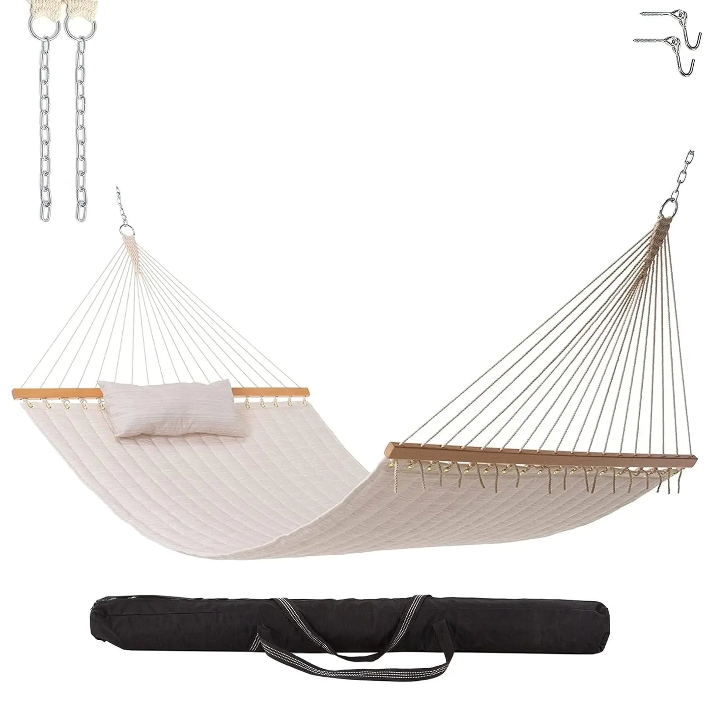 Quilted Hammock 11.5ft x52in 350lb Capacity