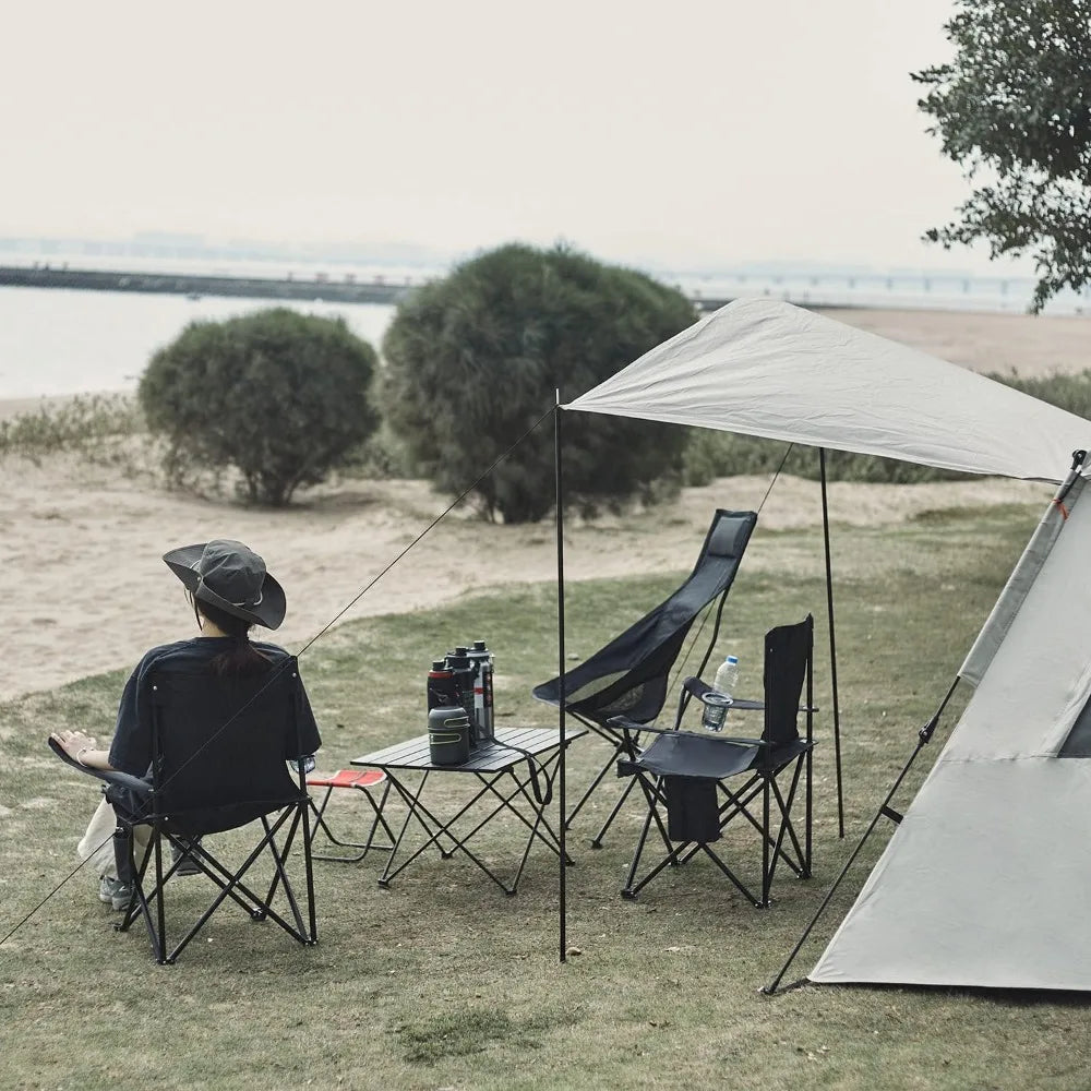 Lightweight Folding Camp Chair – Portable Outdoor Chair for Beach, Lawn & Patio