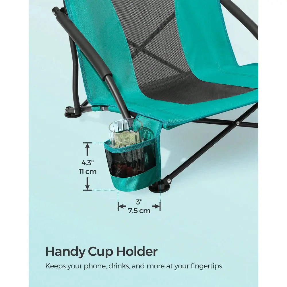 Folding Beach Chair With High Backrest