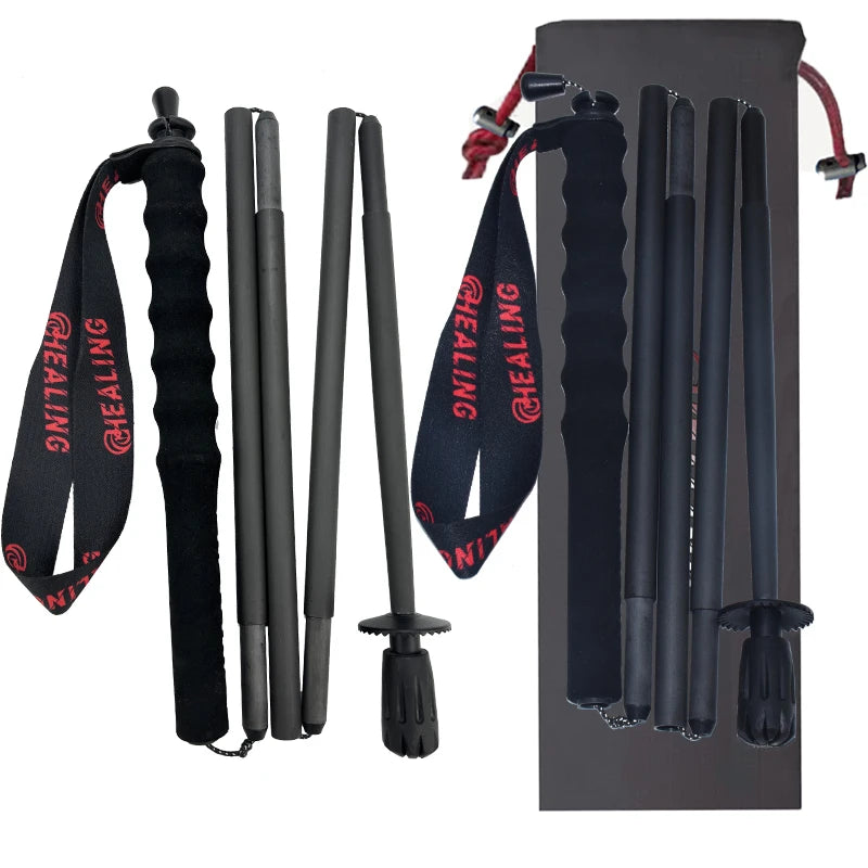 110g Ultra-Light Foldable Carbon Fiber Trekking Poles – Hiking Sticks, Walking Sticks for Trekking & Hiking