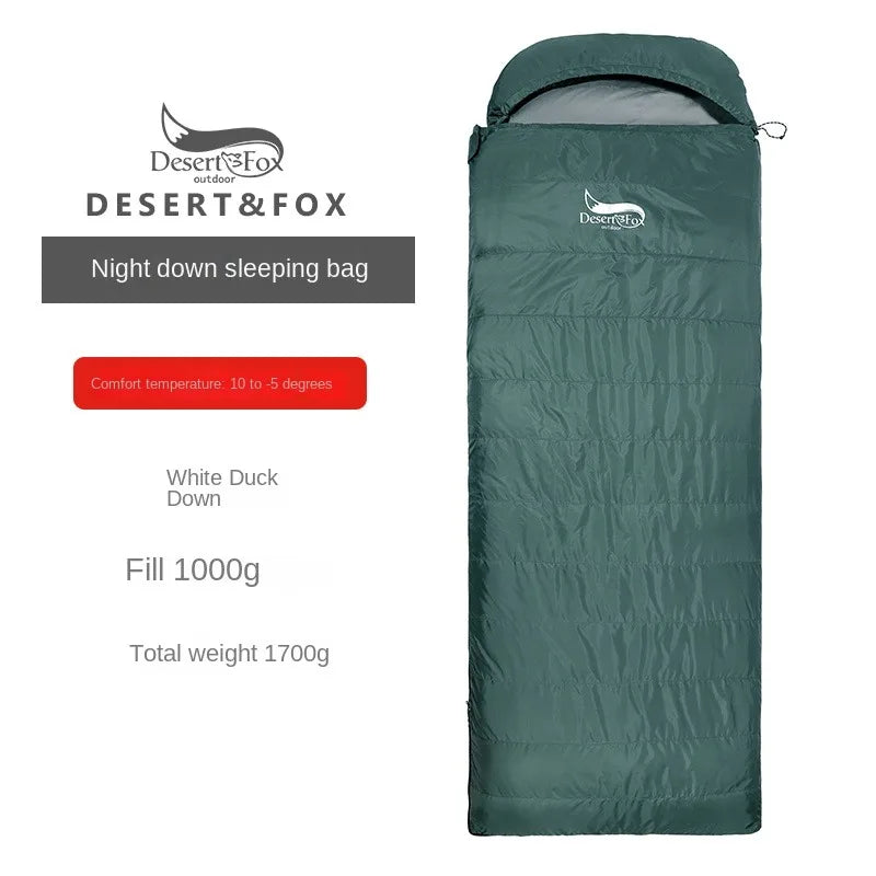 Autumn and Winter Thickened Cold-proof Duck Down Sleeping Bag