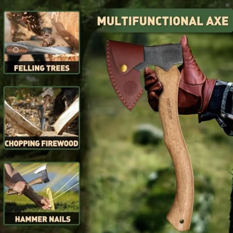 15 Inch Carbon Steel Bushcraft Axe