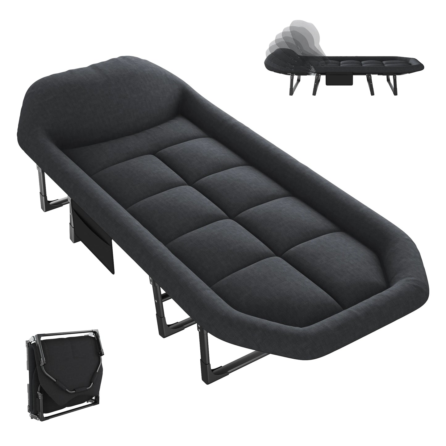 Camping  Cot  and Mattress, Lightweight with Carry Bag