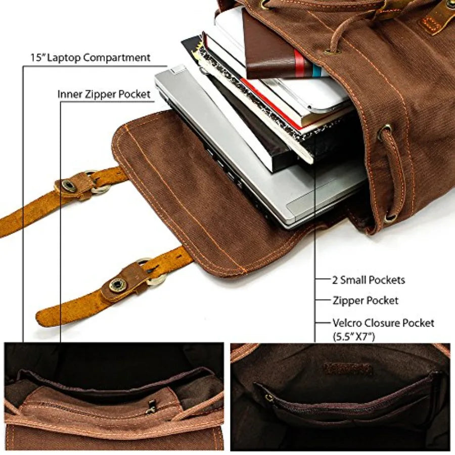 Vintage Canvas Backpack
