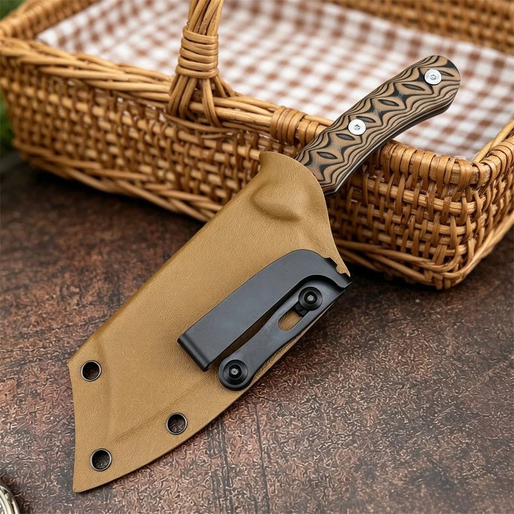 Fixed Blade Camping Knife with G10 Handle
