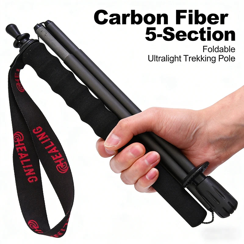 Ultralight Carbon Fiber Trekking Poles (2-Pack)