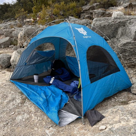 Night Cat Beach Tent Sun Shade Shelter 2–4 Person – UV Protection, Mesh Windows, Easy Setup