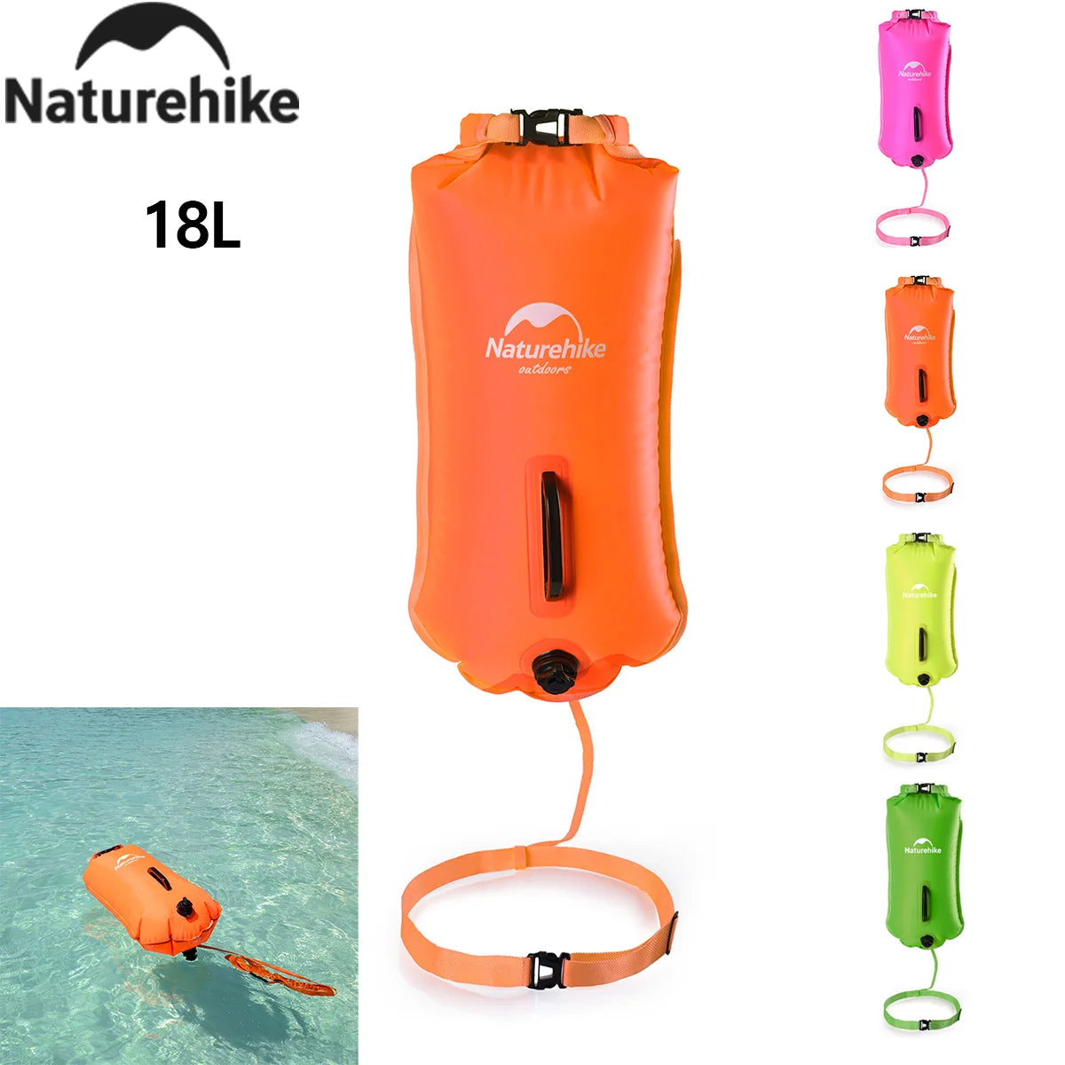 Naturehike Waterproof Swim Buoy Dry Bag | Inflatable Beach & Trekking Storage Bag