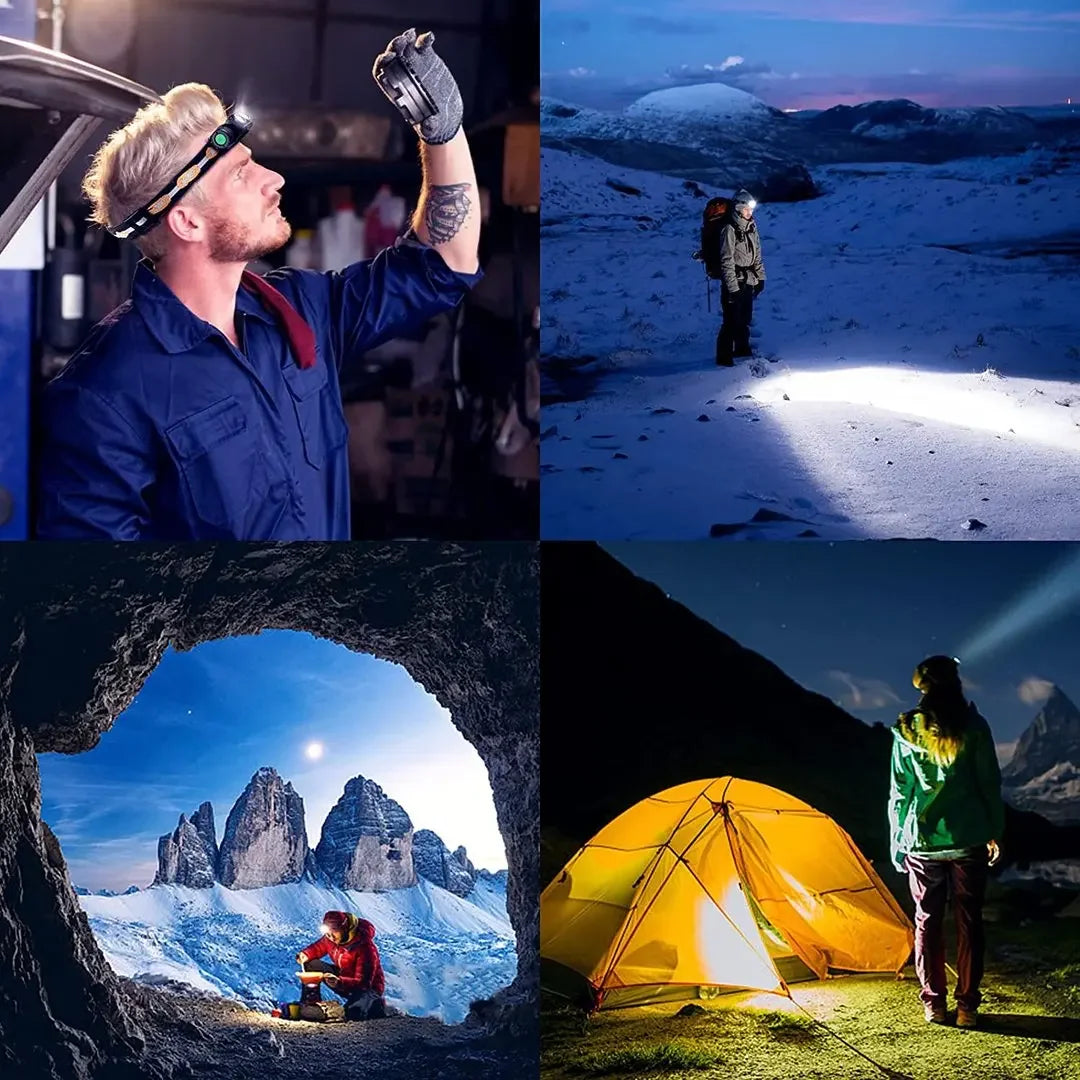 H25L USB Rechargeable 1000LM Headlamp | 18650 Battery | Camping & Fishing