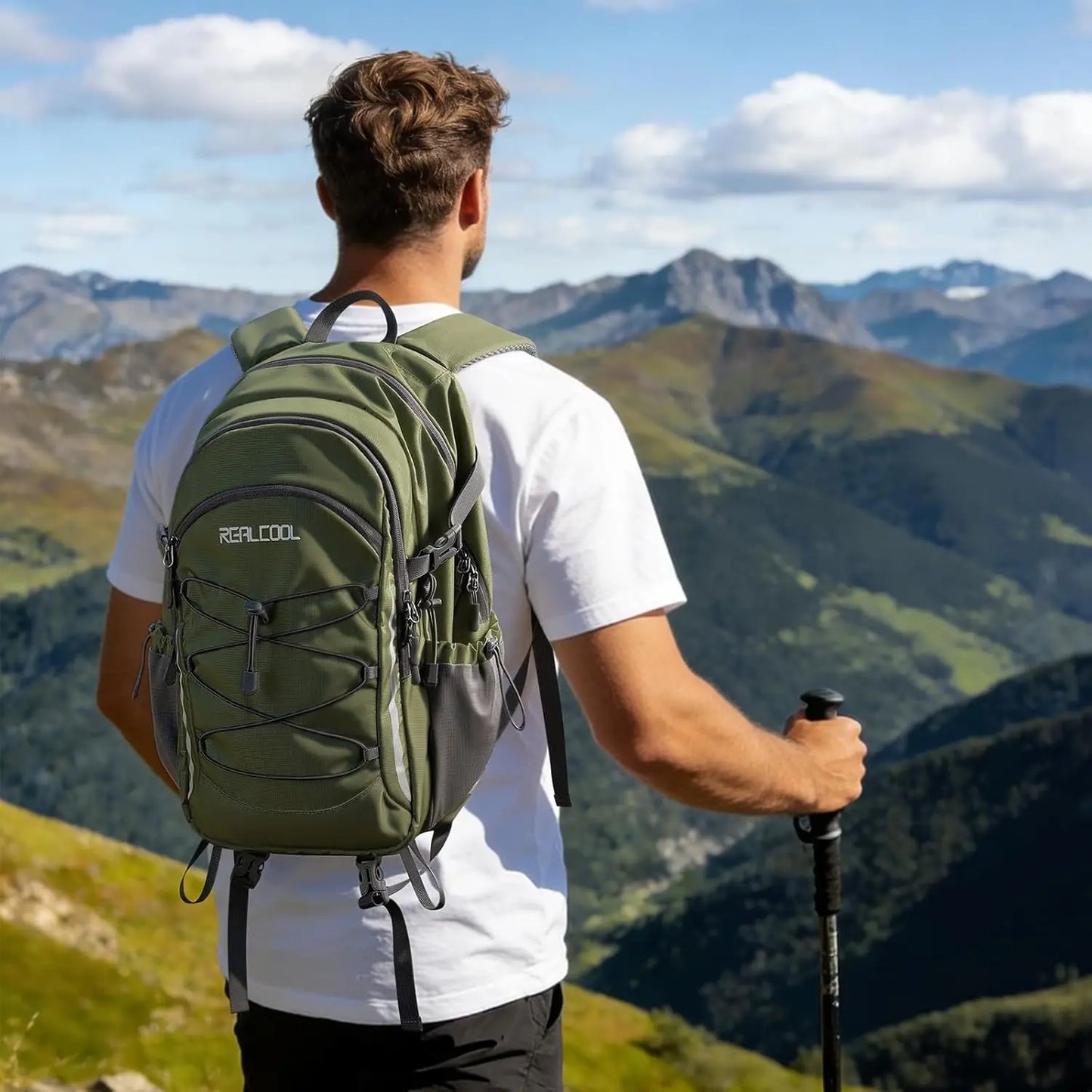20L Waterproof Hiking Backpack | Lightweight Ergonomic Daypack for Men & Women — Army Green