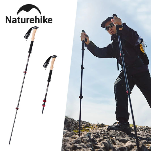 2 PCS Trekking Poles, Lightweight Carbon Fiber