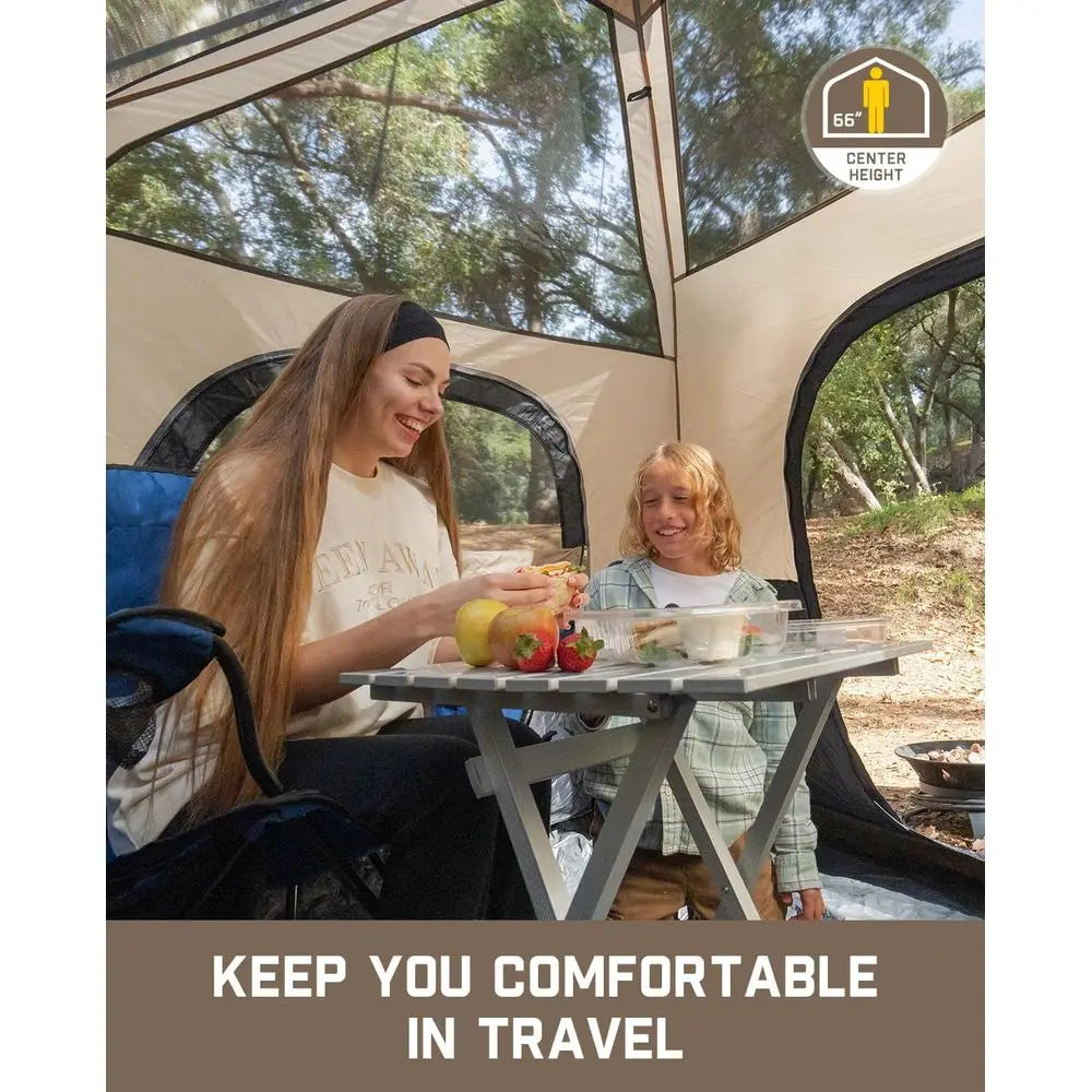 4-10 Person Cabin Tent with Waterproof & Windproof Features