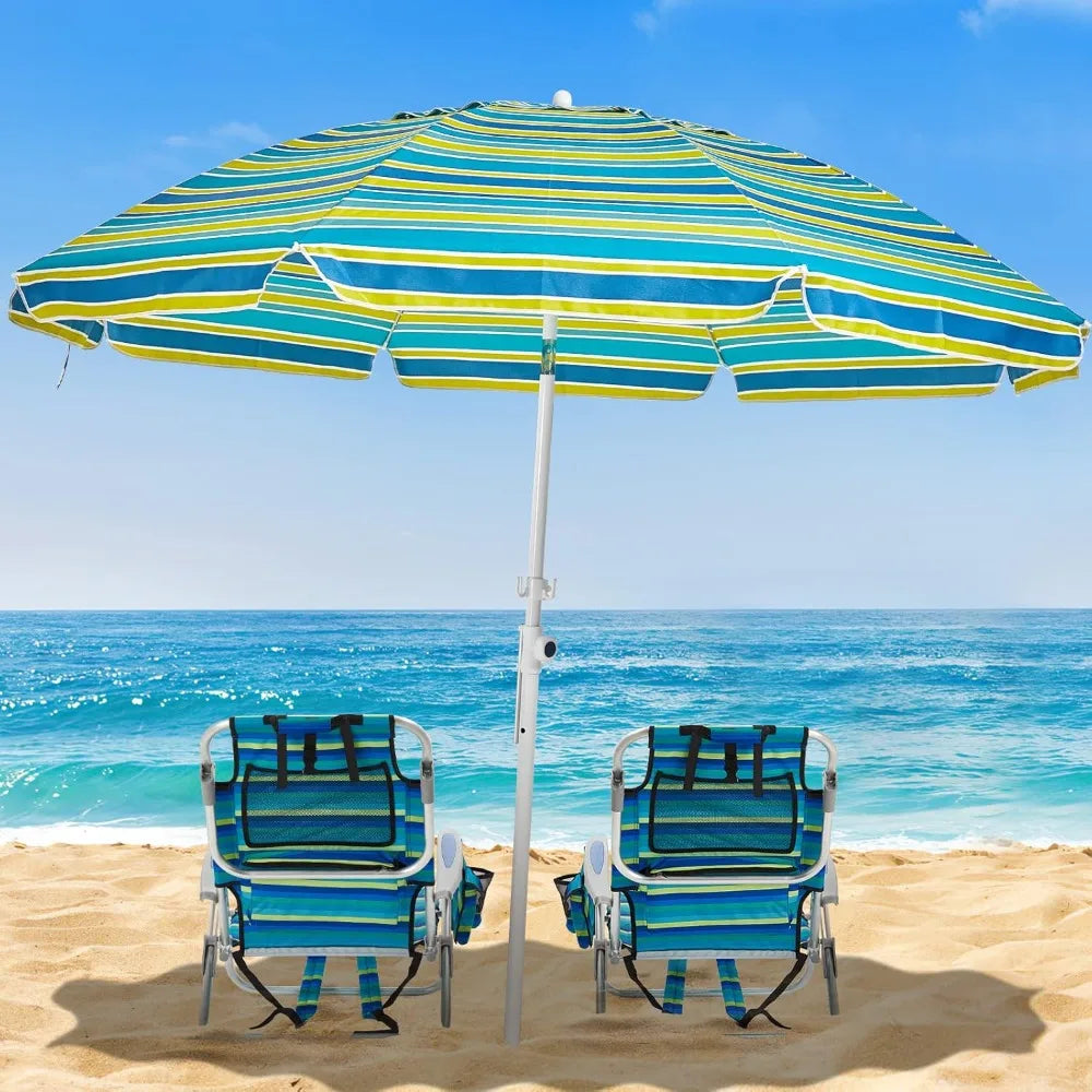 High Backpack Beach Chairs 2 Pk