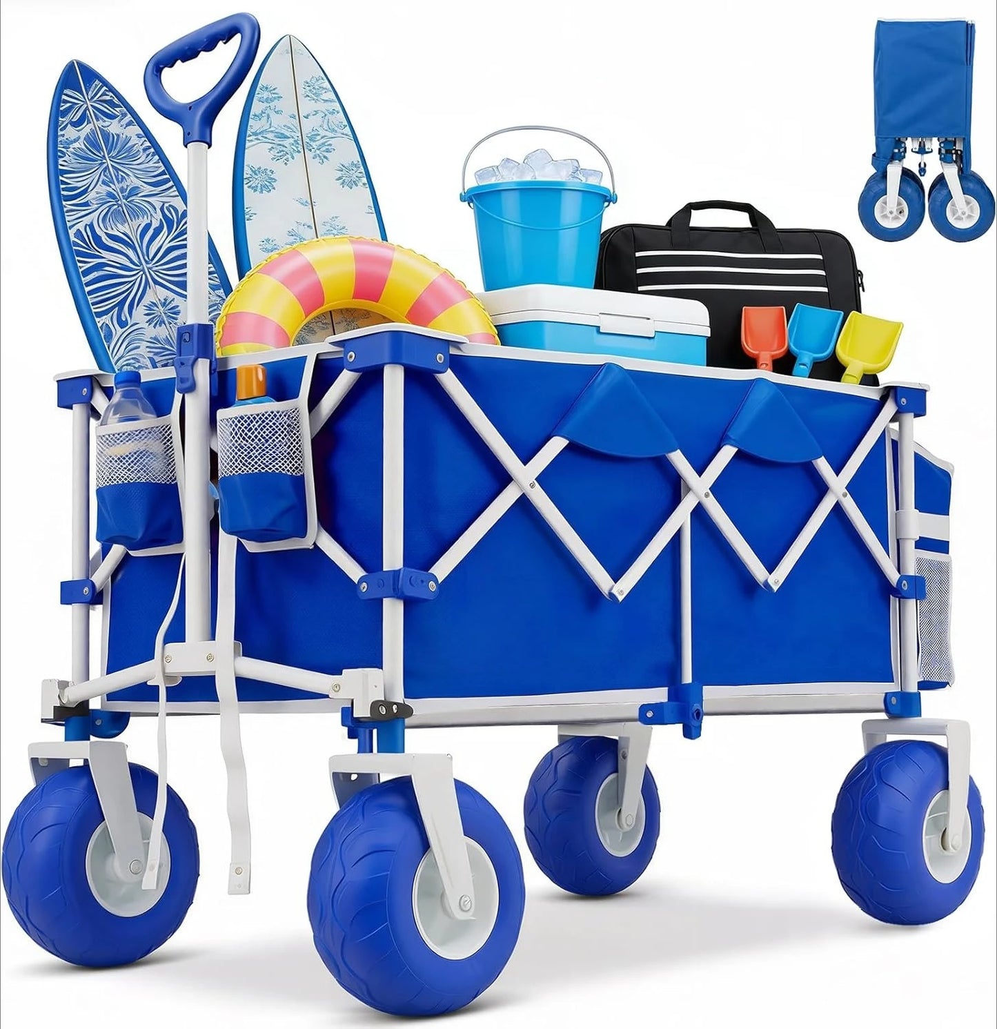 Beach Wagon with  9" Balloon Wheels for Sand