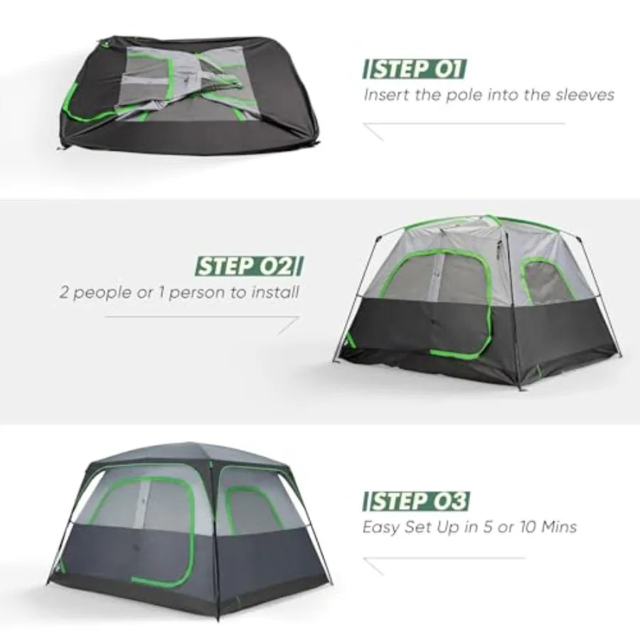 Camping Dome Tent Waterproof and Windproof