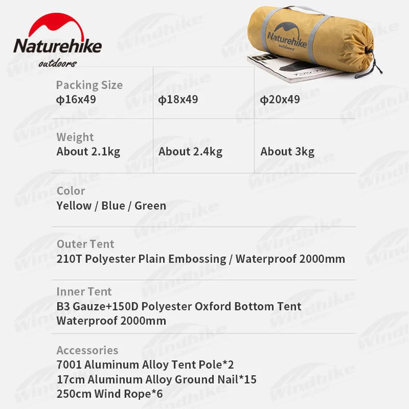 Camping Tent 2-4 Person Waterproof  Tent