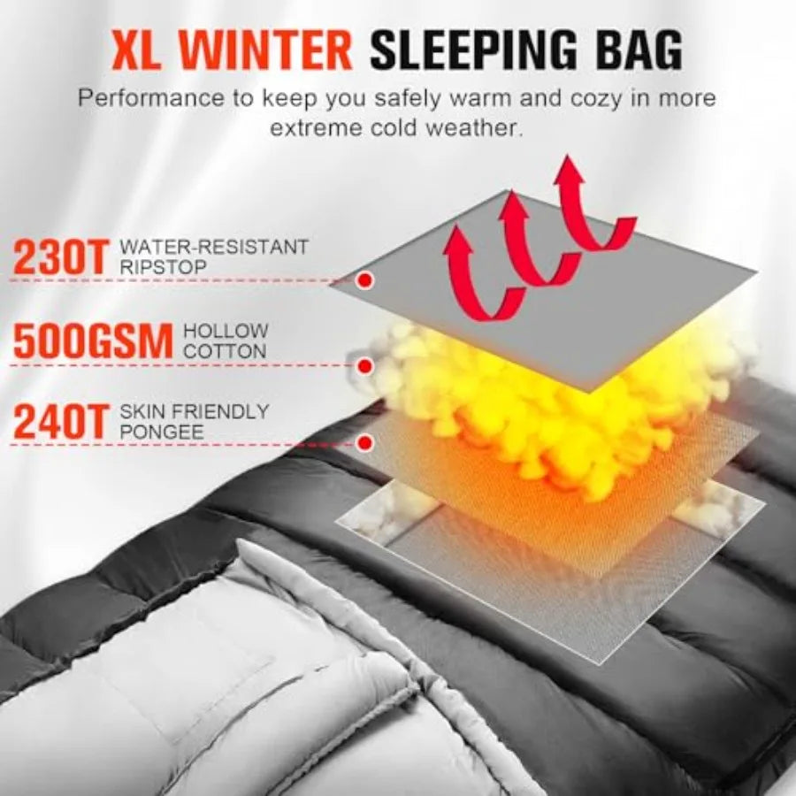 XXL Big and Tall 4 Season Sleeping Bag