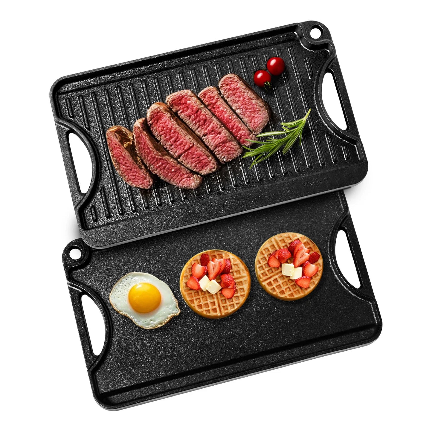 Cast Iron Grill Pan BBQ