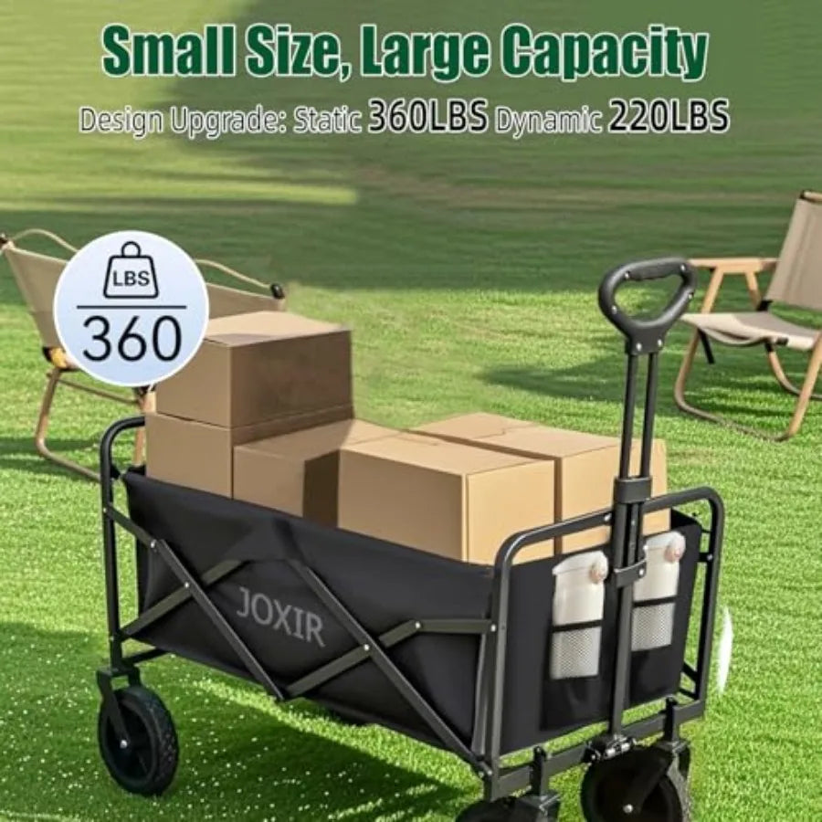 Collapsible 360lbs Capacity Lightweight Beach Wagon