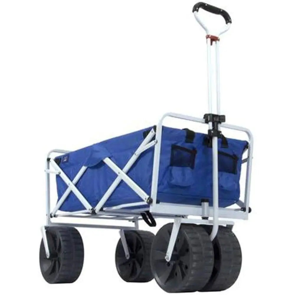 Heavy Duty All Terrain Beach Wagon, Blue/White