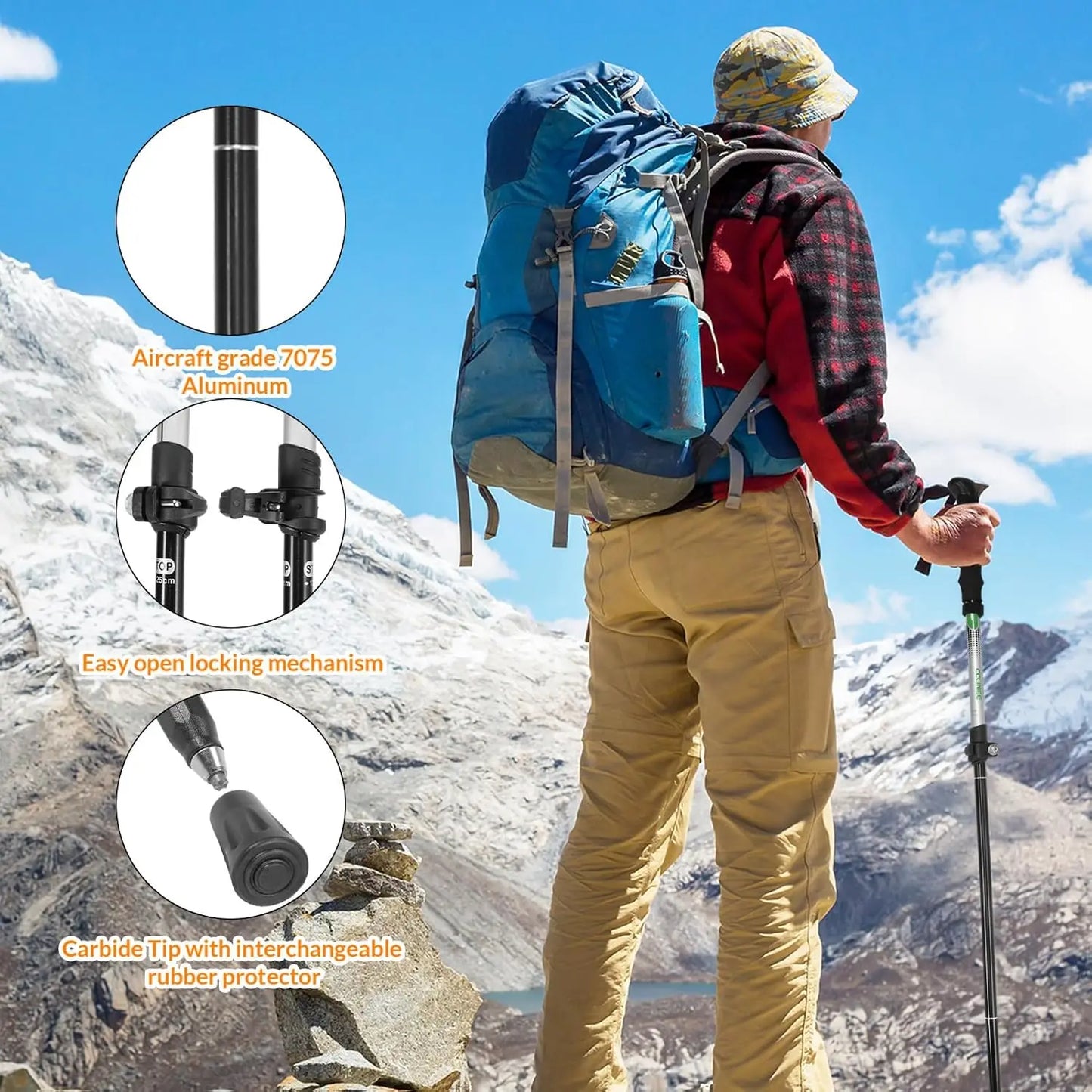 Hiking Pole with Carrying Case