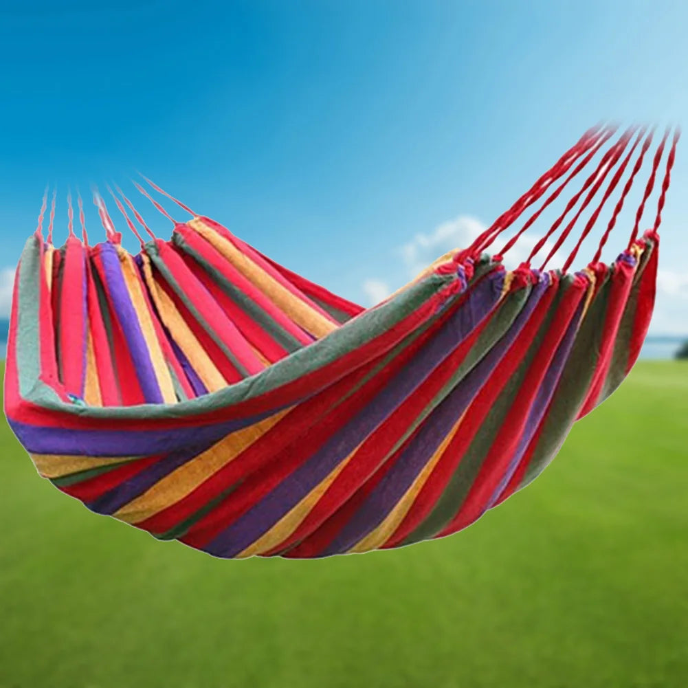 1-2 Person Fabric Hammock with Tree Straps, 264lbs Capacity with Carry Bag