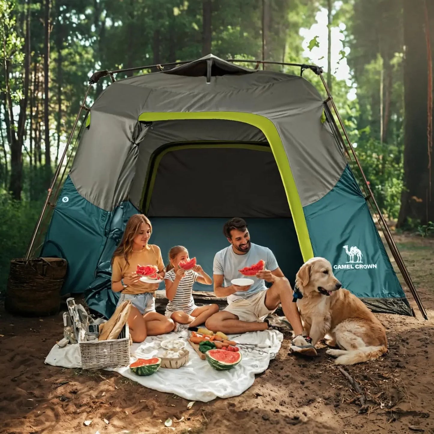 4 Person Waterproof Tent with Carry Bag