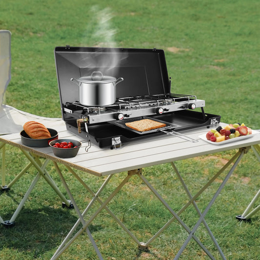 4.5kW Portable Gas Camping Stove – High-Output Burner for Camp Cooking & BBQ