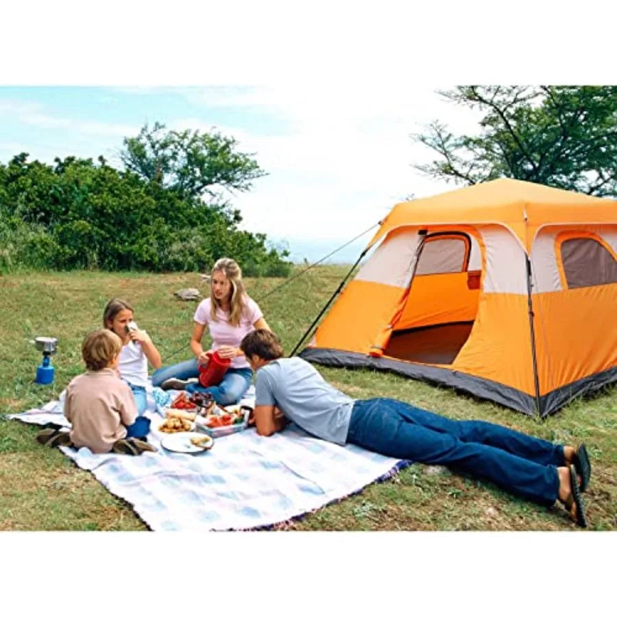 6 Person Tent -Waterproof with Top Rainfly