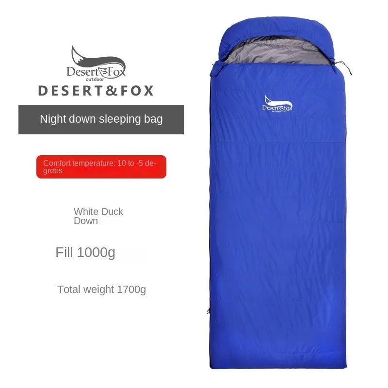 Autumn and Winter Thickened Cold-proof Duck Down Sleeping Bag