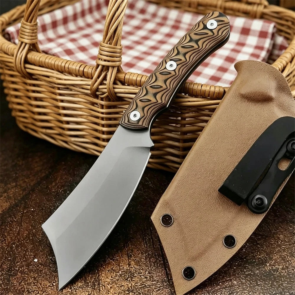 Fixed Blade Camping Knife with G10 Handle