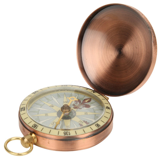 Vintage Retro Metal Copper Compass
