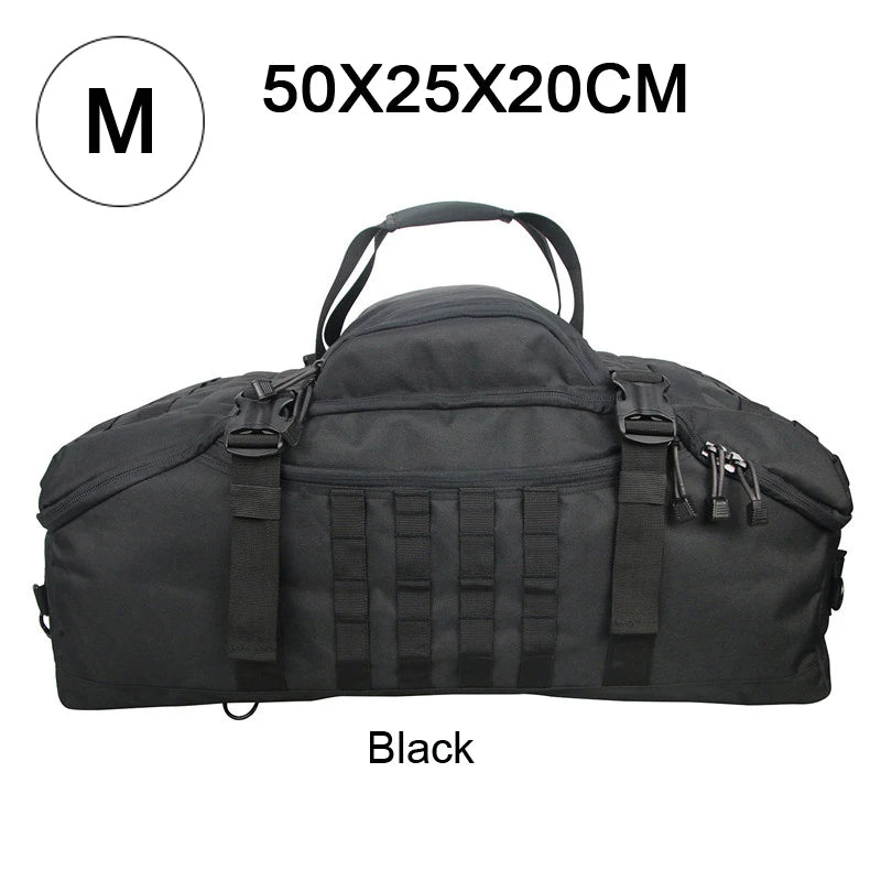 3-Way Tactical Duffel Backpack – 30L / 45L / 80L MOLLE Bag