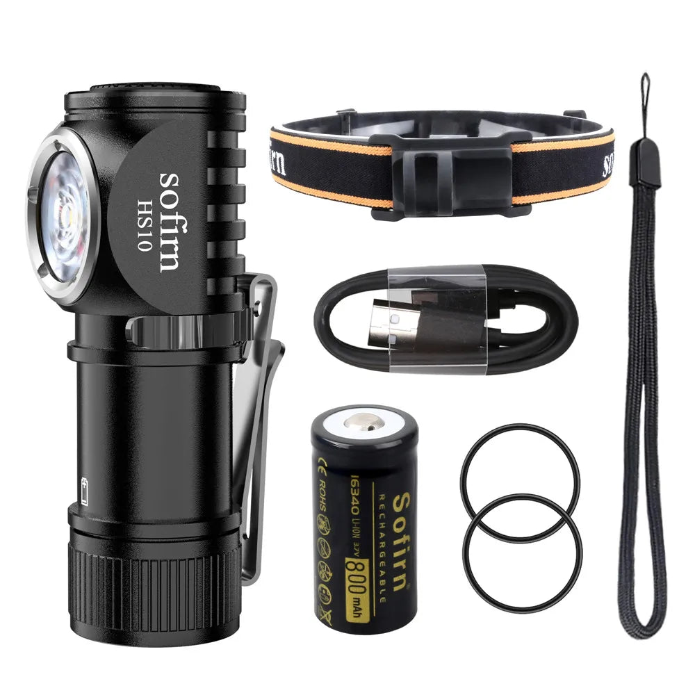 Sofirn HS10 USB-C Rechargeable Headlamp | 1100LM | 90 CRI | Magnetic Tail | EDC