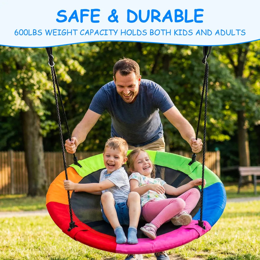 40-inch Rainbow Saucer Swing