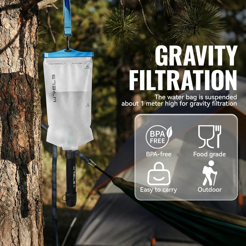 Portable Carbon Fiber Water Purifier – Hiking & Camping Filter