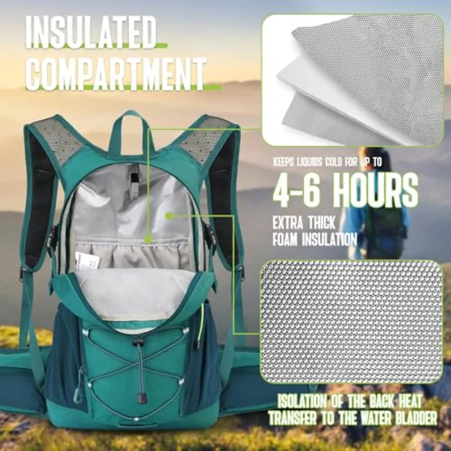 18L Backpack with 3L Water Bladder