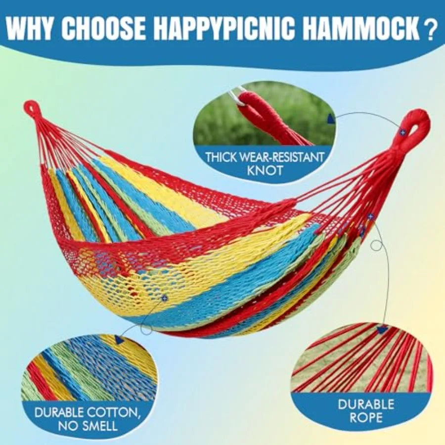 Handwoven Mayan Hammock With Carry Bag