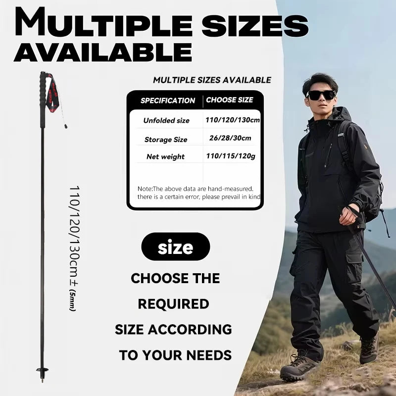 Ultralight Carbon Fiber Trekking Poles (2-Pack)
