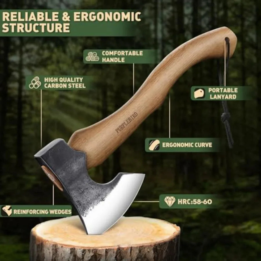 15 Inch Carbon Steel Bushcraft Axe