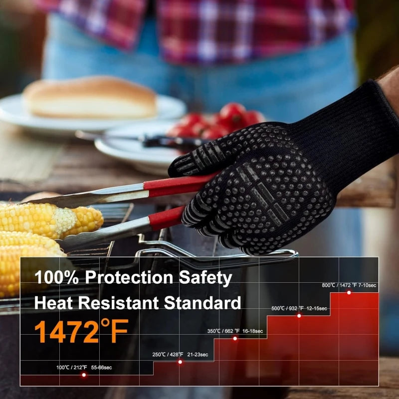 1472℉ Heat Resistant Grilling Gloves