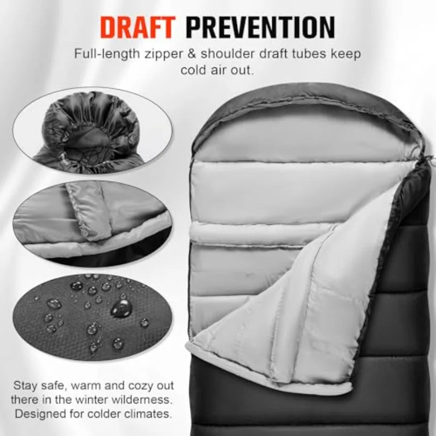 XXL Big and Tall 4 Season Sleeping Bag
