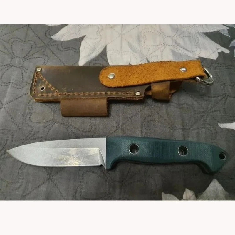 BM 162 Fixed Blade Knife — S30V Steel, G10 Handle, Cowhide Sheath