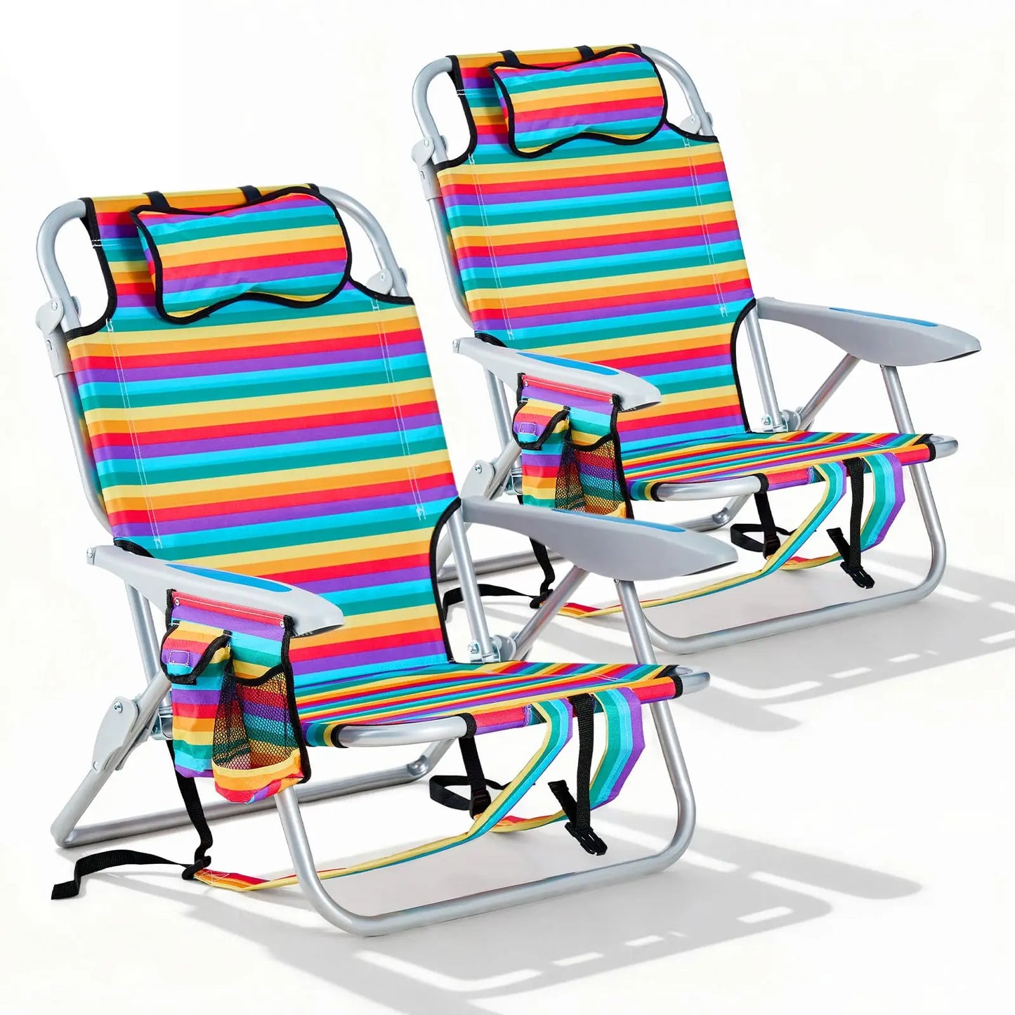 High Backpack Beach Chairs 2 Pk