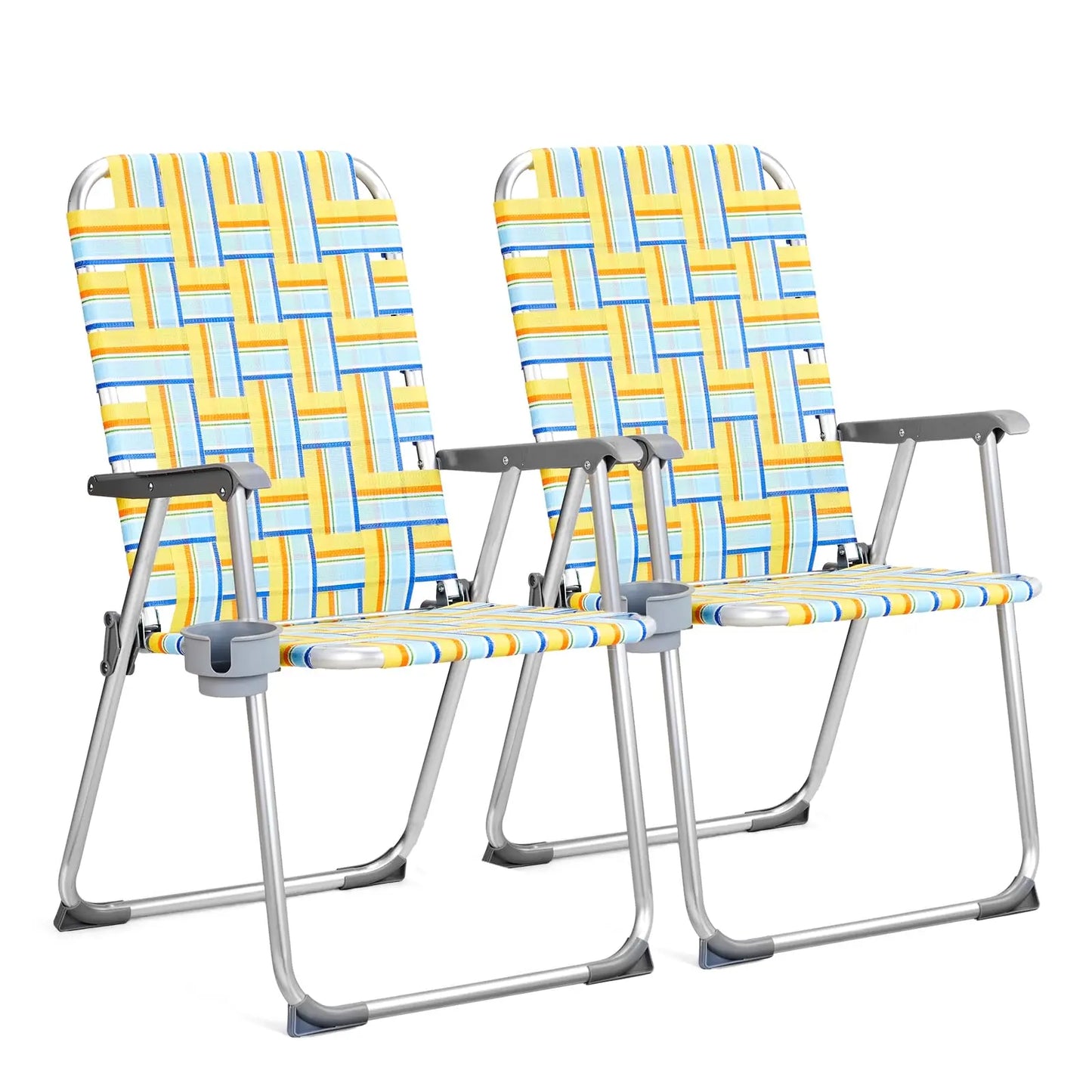 2 Pack Aluminum Folding Chairs