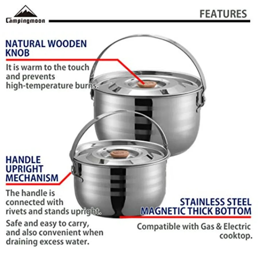 Stainless Steel Camping Cookware