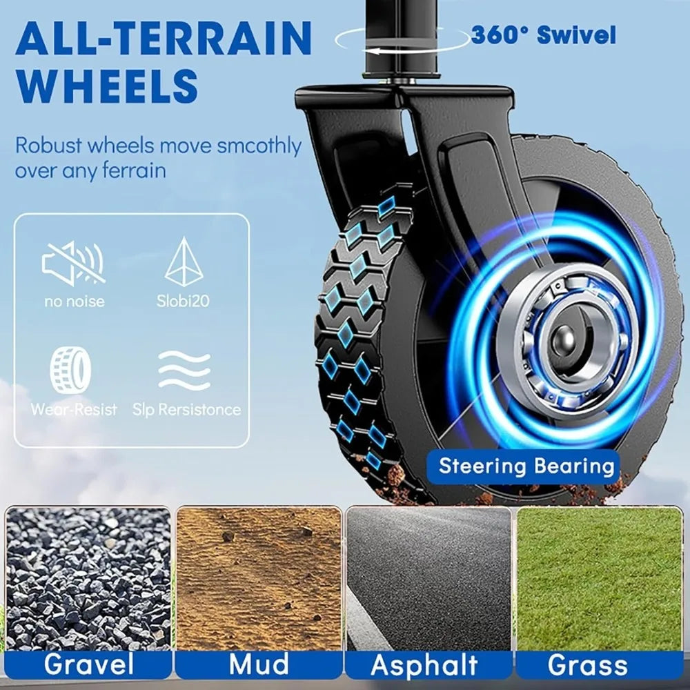 Foldable Beach Wagon with All-Terrain Wheels