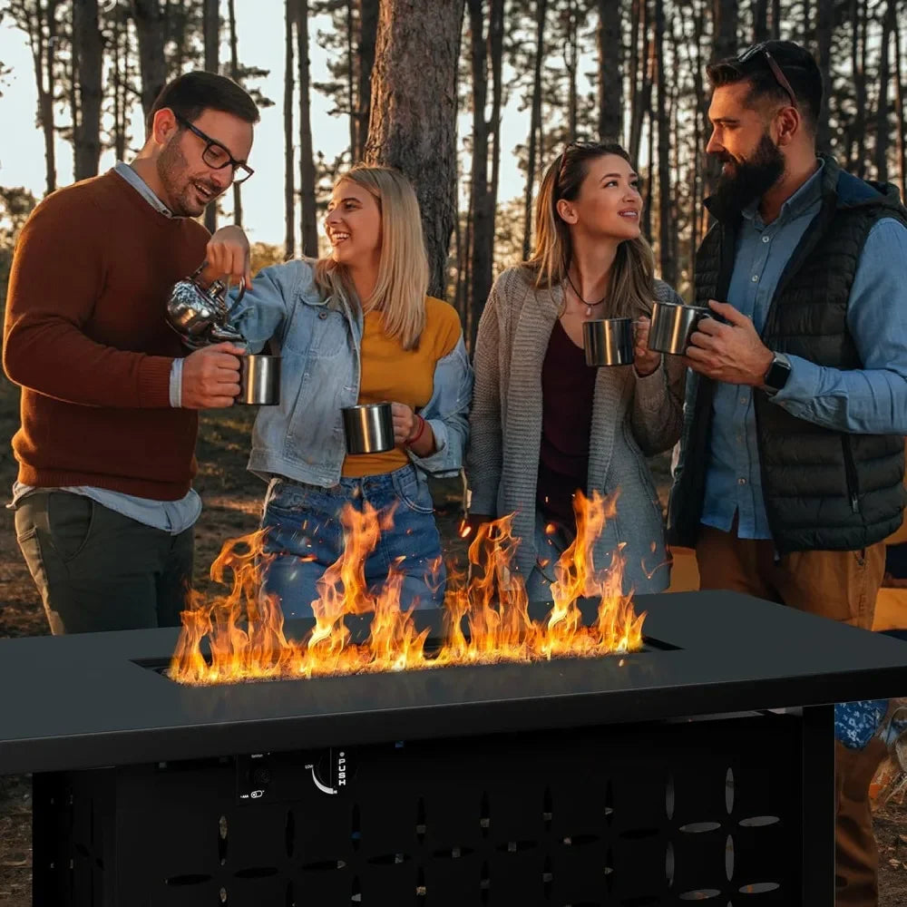 50,000 BTU Outdoor Propane Fire Pit Table - 43 Inches