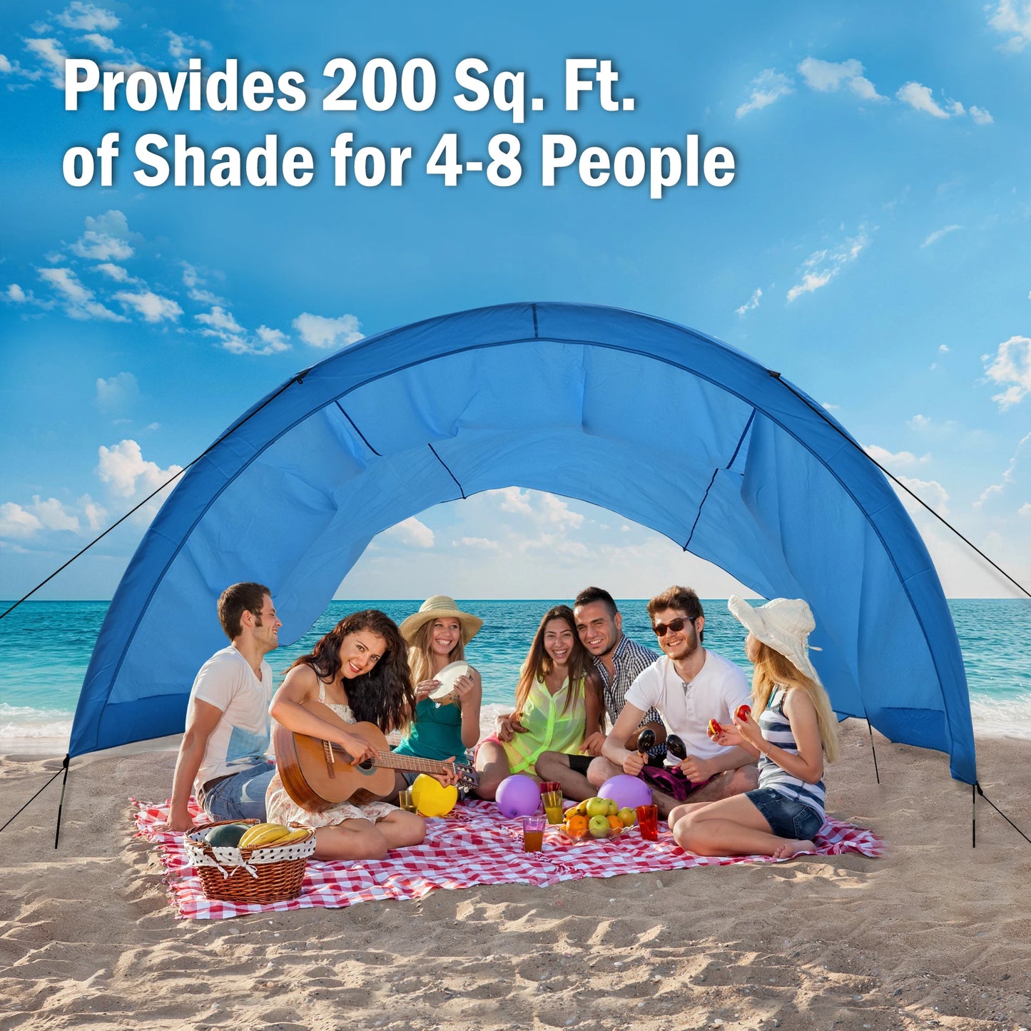 Beach Shade for 8 People